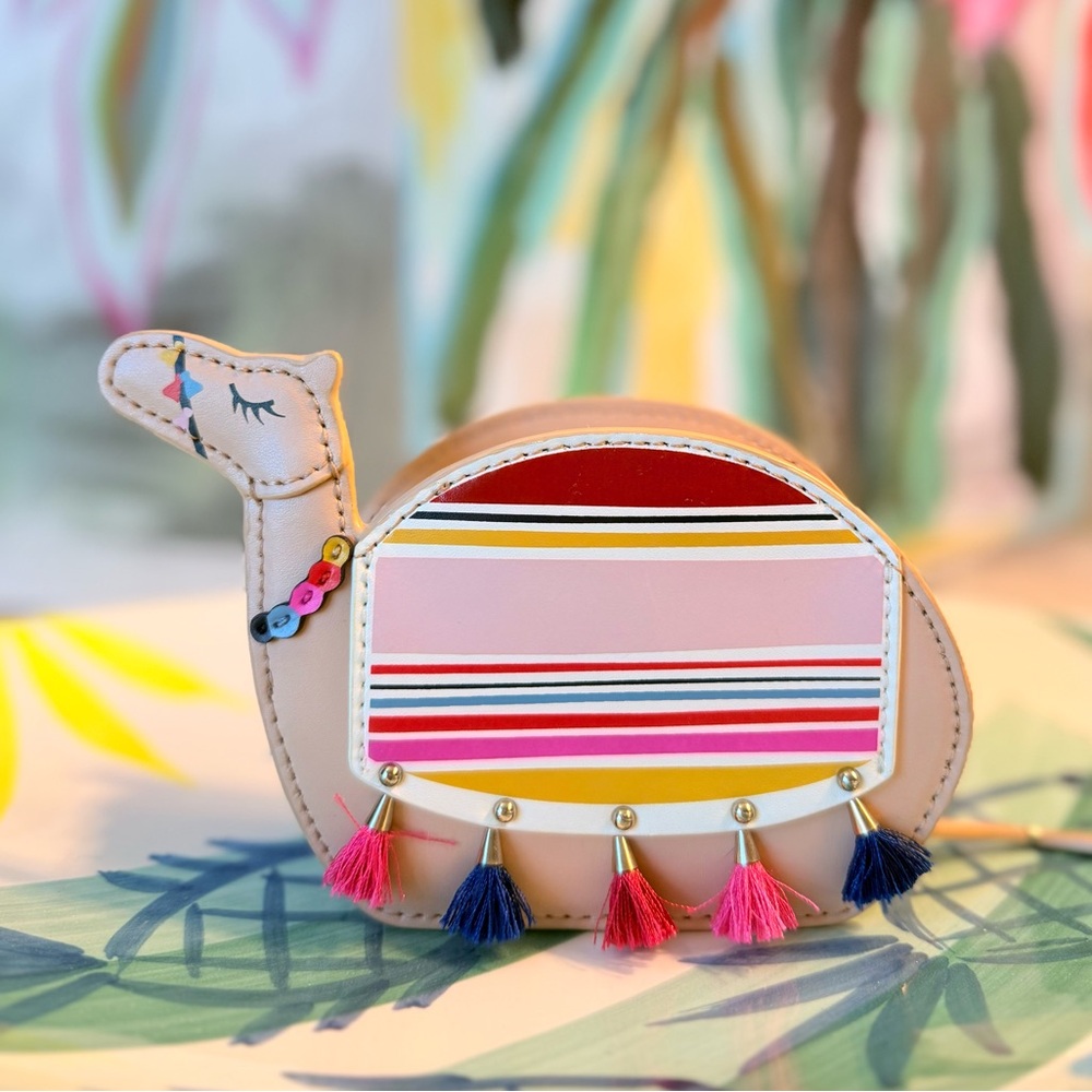 KATE SPADE NOVELTY RARE SPICE THINGS UP CAMEL COIN PURSE